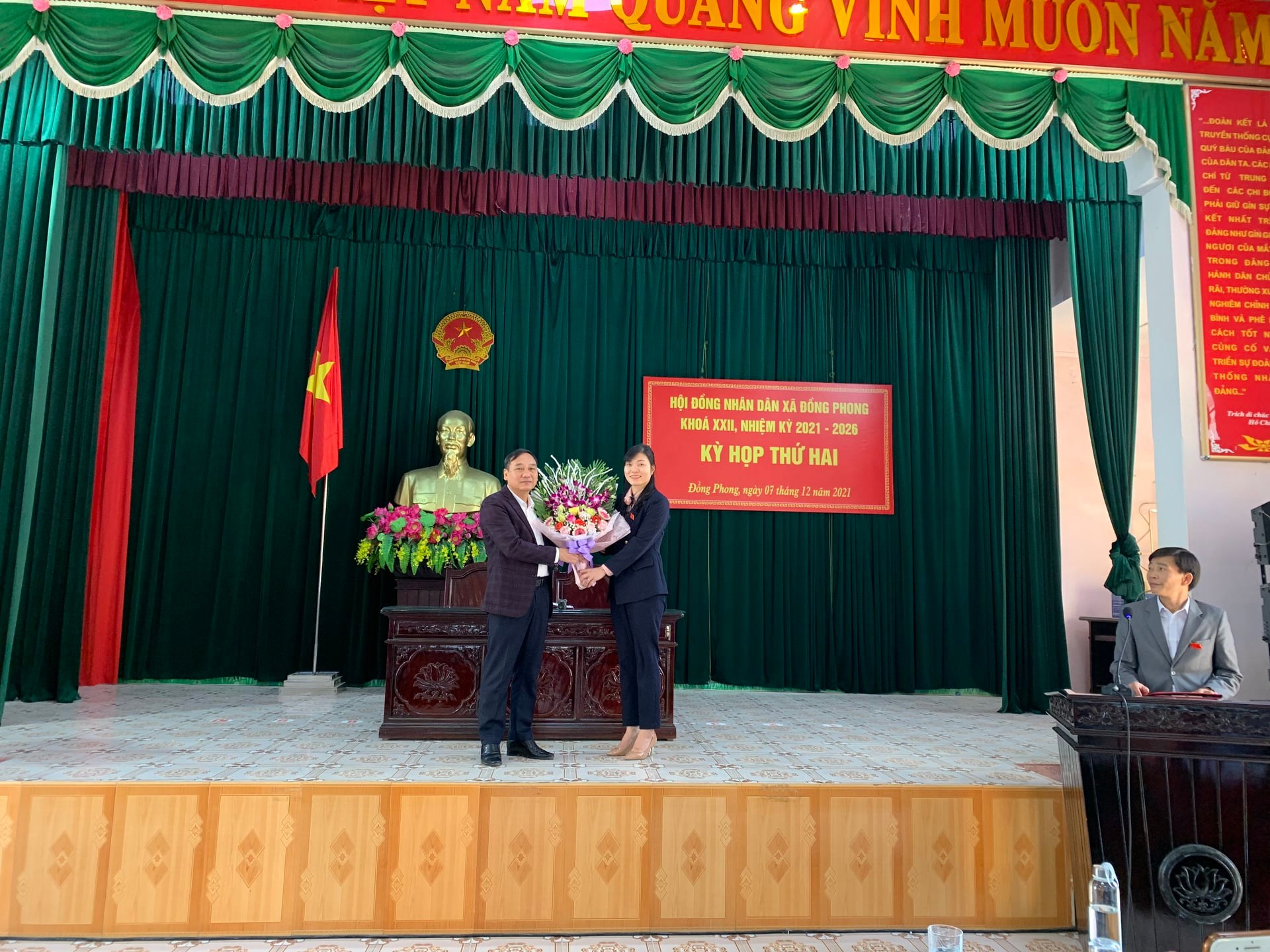 HĐND xã Đồng Phong tổ chức kỳ họp thứ hai (kỳ họp chuyên đề)  khóa XXII, nhiệm kỳ 2021 - 2026