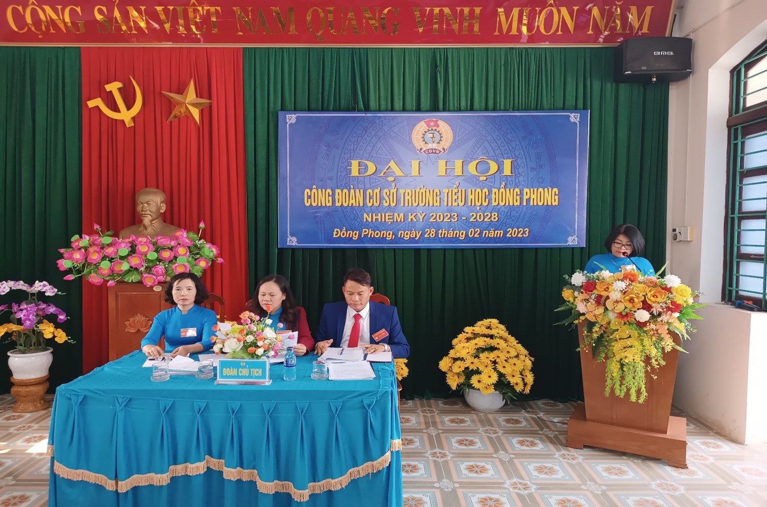 Đaị hội  Công đoàn cơ sở trường tiểu học Đồng Phong  Nhiệm kỳ 2023-2028