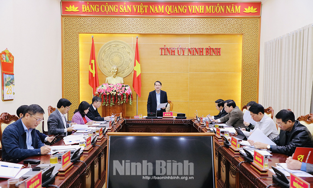 Đoàn Công tác thành viên Chính phủ làm việc với tỉnh Ninh Bình
