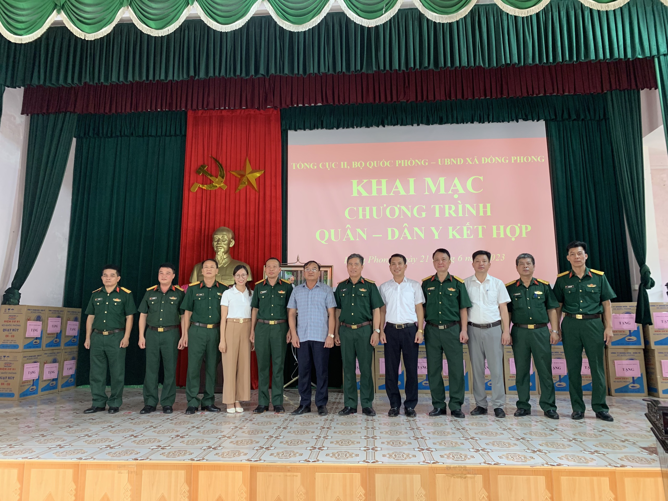Chương trình Quân – Dân y kết hợp của Tổng cục II, Bộ Quốc Phòng  tại xã Đồng Phong