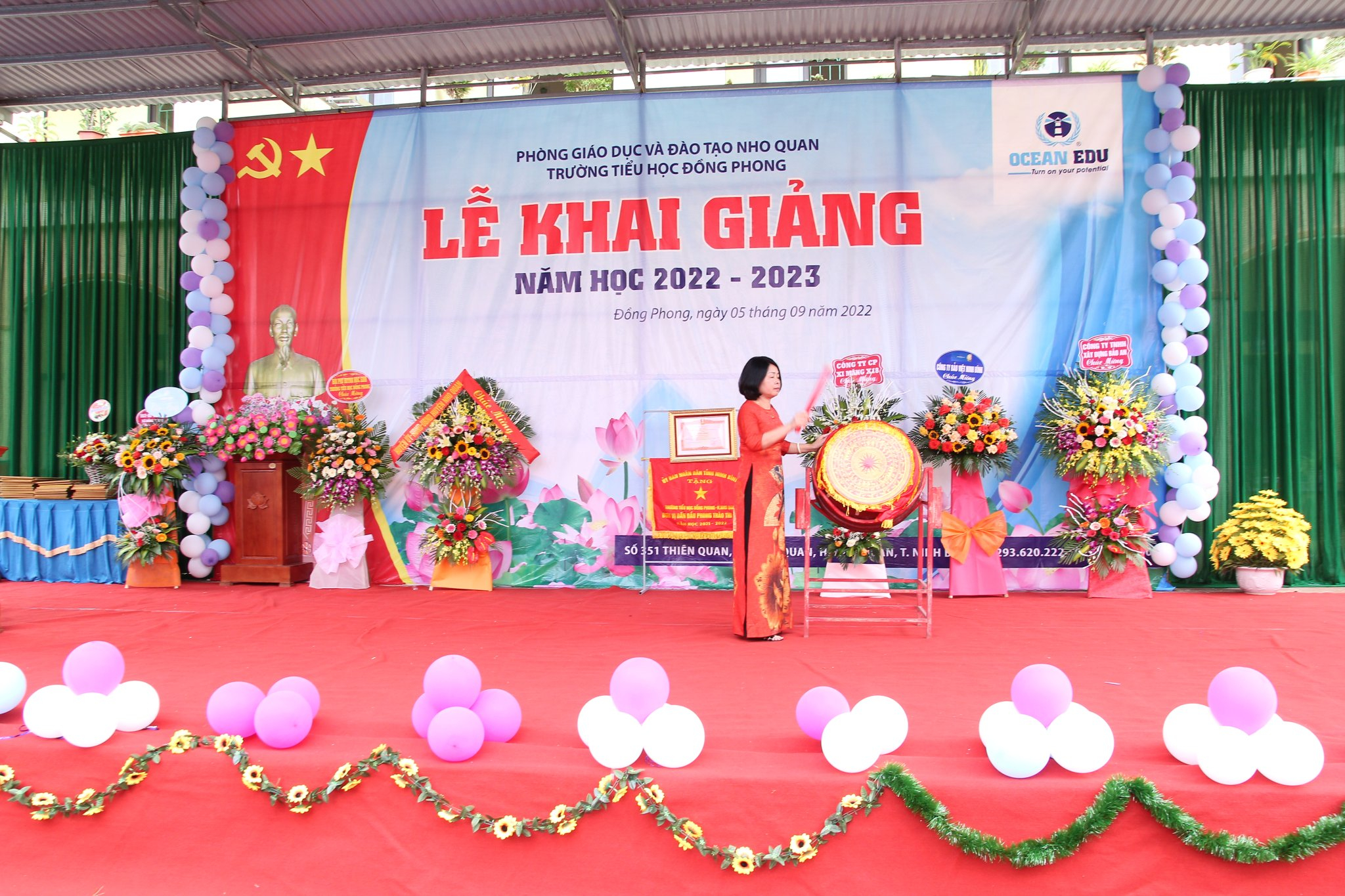 Trường Tiểu học Đồng Phong tổ chức Lễ khai giảng năm học mới 2022 - 2023
