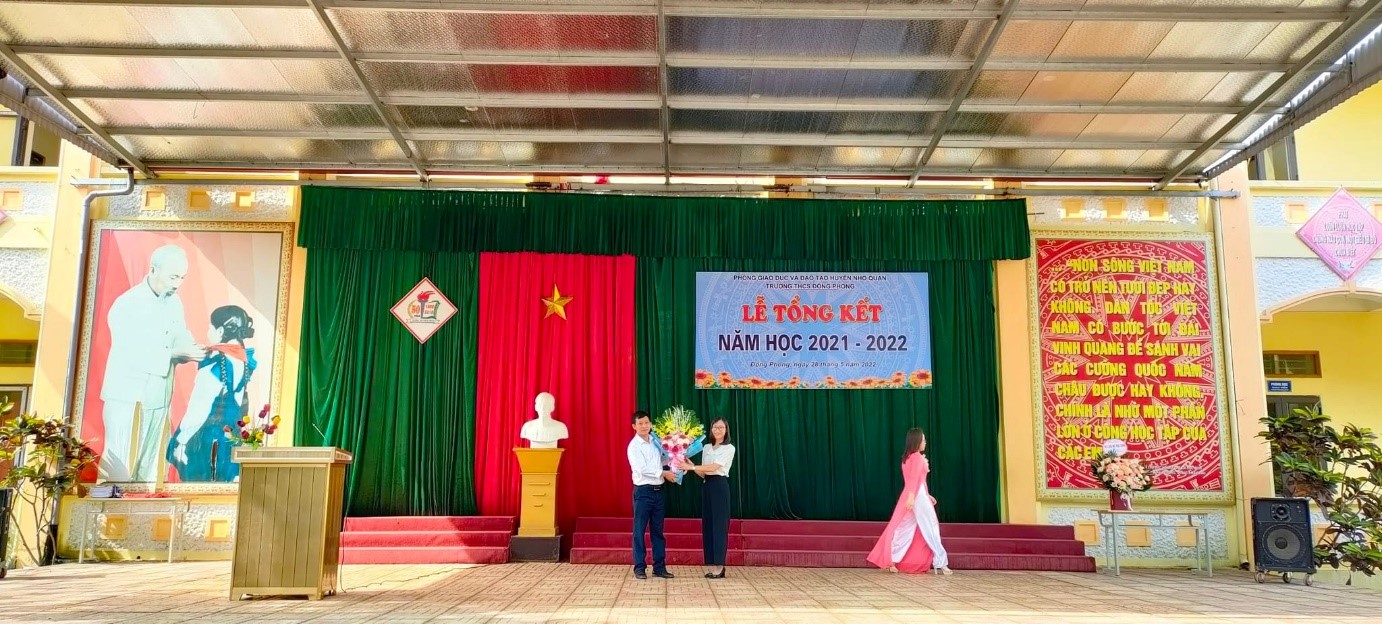 Trường Trung học cơ sở Đồng Phong tổ chức Lễ tổng kết năm học 2021 - 2022