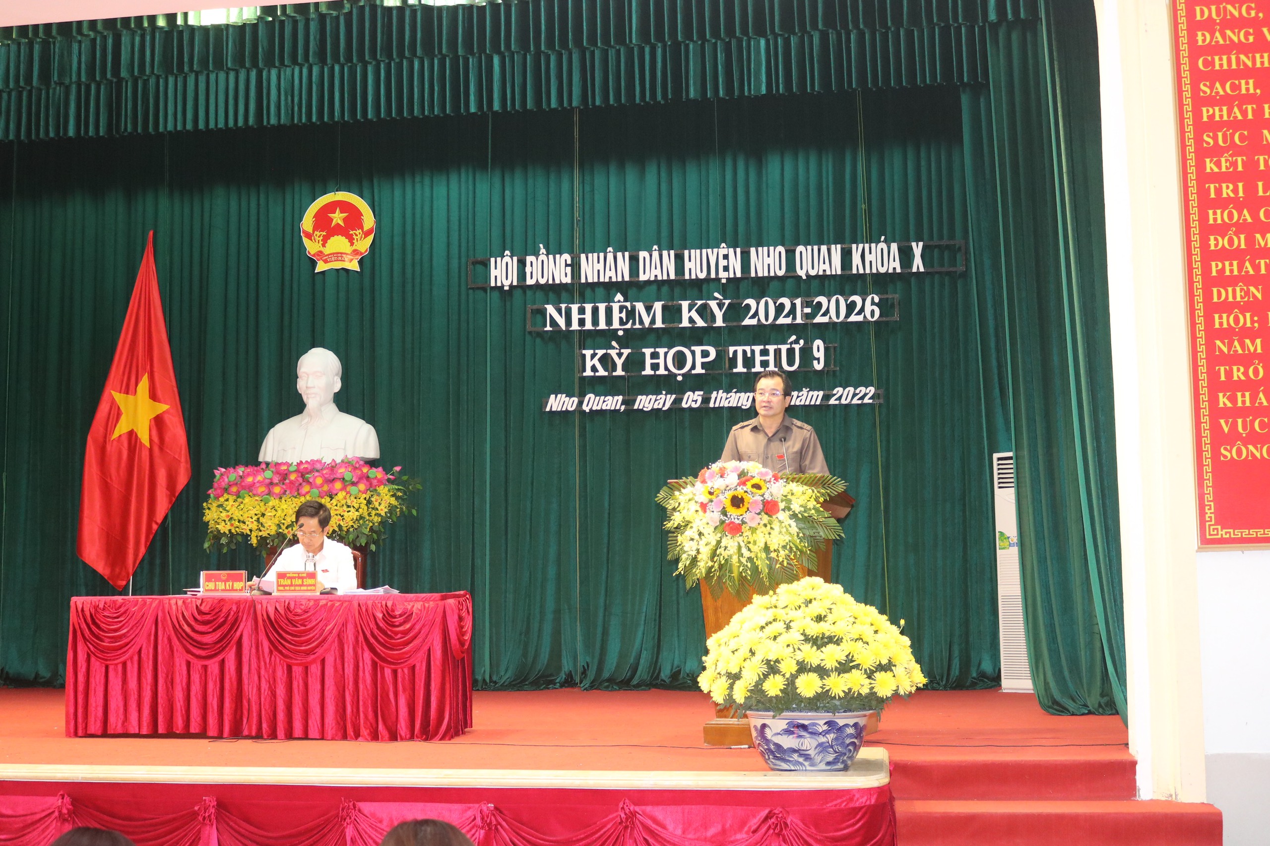 Kỳ họp thứ 9, Hội đồng nhân dân huyện Nho Quan khóa X, nhiệm kỳ 2021-2026