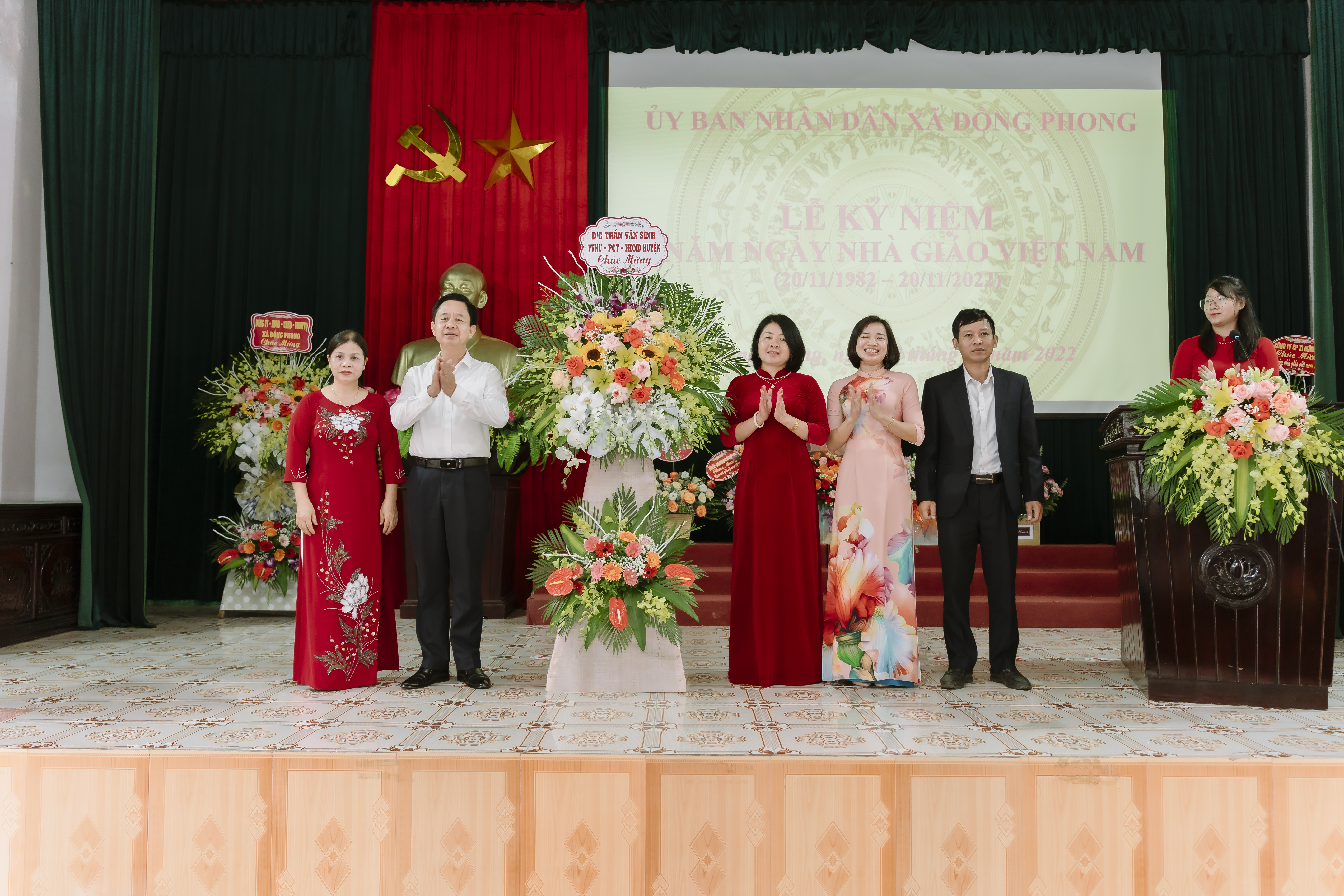 Xã Đồng Phong tổ chức Lễ kỷ niệm 40 năm ngày Nhà giáo Việt Nam (20/11/1982-20/11/2022)