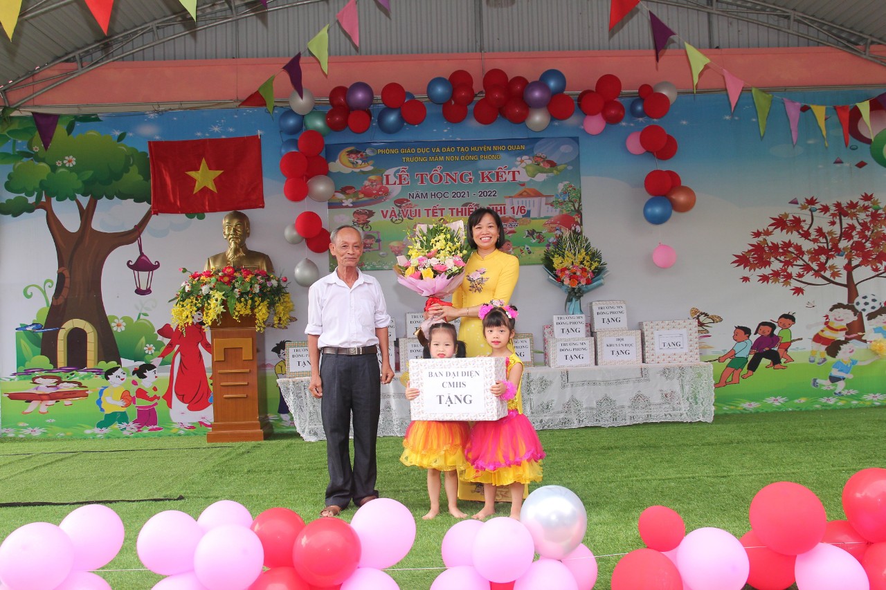 Trường Mầm non Đồng Phong tổ chức Lễ tổng kết năm học 2021 - 2022