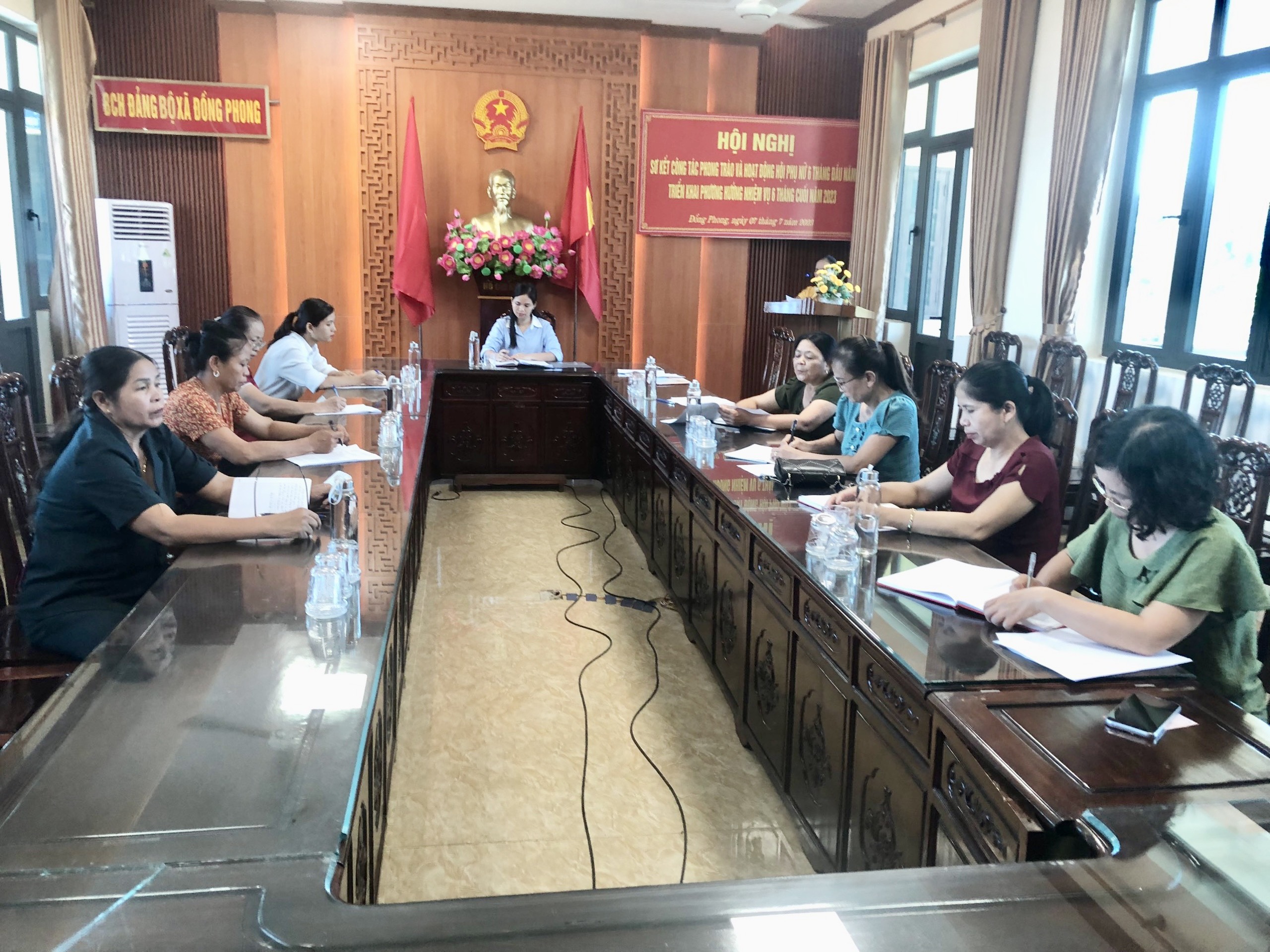 Hội LHPN xã Đồng Phong tổ chức hội nghị sơ kết phong trào và hoạt động công tác Hội phụ nữ 6 tháng đầu năm, nhiệm vụ trọng tâm công tác 6 tháng cuối năm 2023